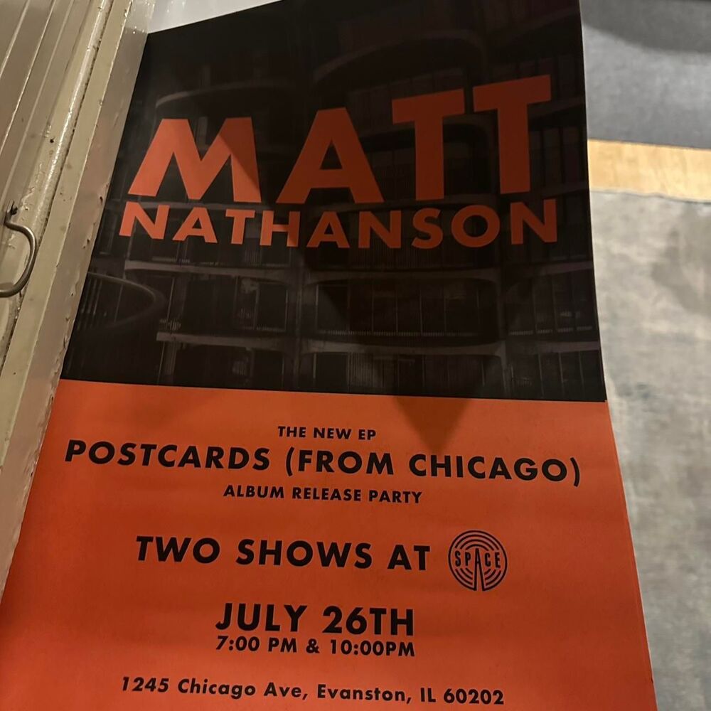 Matt Nathanson - Postcards from Chicago Show Poster
